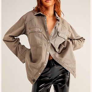 Free People we the free Westward Bound Button-Down